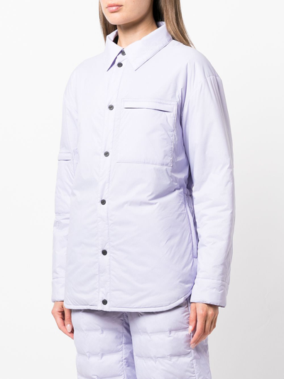Aztech Mountain Pillow Padded Shirt In Purple