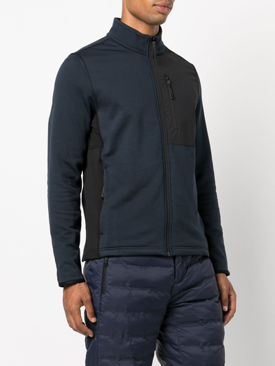 Shop Aztech Mountain Full Zip Fleece Jacket In Blue