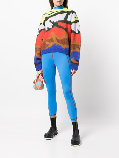 Aztech Mountain Mountain Club Crewneck Jumper In Multicolour