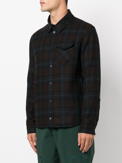 Shop Aztech Mountain Leonardo Check-pattern Shirt In Blue