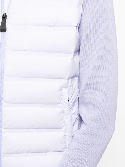 Aztech Mountain Nell Feather-down Cardigan In Purple