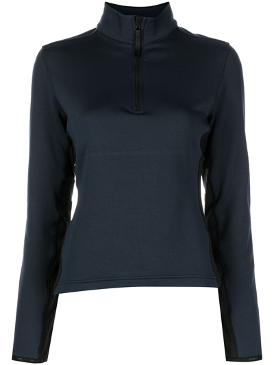 Shop Aztech Mountain Performance Half-zip Fleece Top In Blue