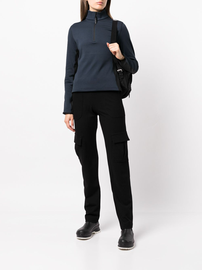 Aztech Mountain Performance Half-zip Fleece Top In Blue