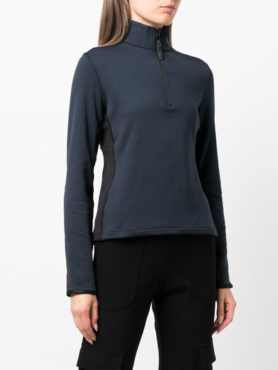 Aztech Mountain Performance Half-zip Fleece Top In Blue