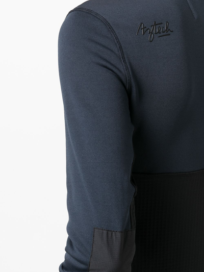 Aztech Mountain Performance Half-zip Fleece Top In Blue