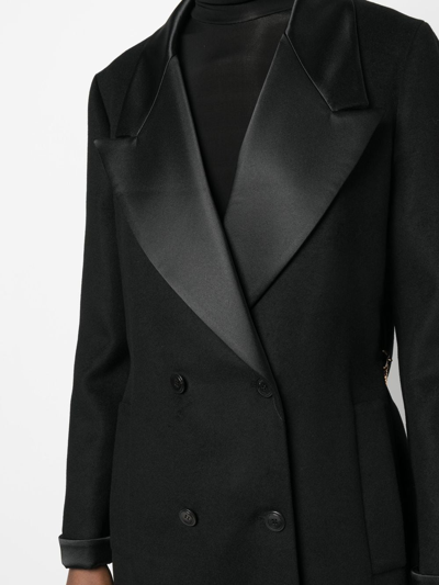 Shop Callas Milano Vittoria Double-breasted Tuxedo Jacket In Schwarz