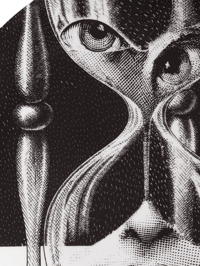 Fornasetti Tema E Variazioni N.184 Wall Plate In Schwarz