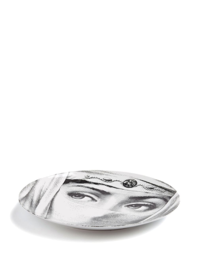 Fornasetti Tema E Variazioni N.84 Wall Plate In Weiss
