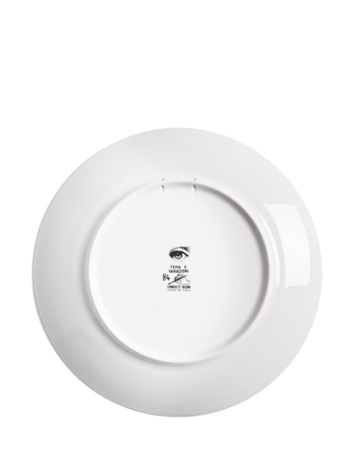 Fornasetti Tema E Variazioni N.84 Wall Plate In Weiss