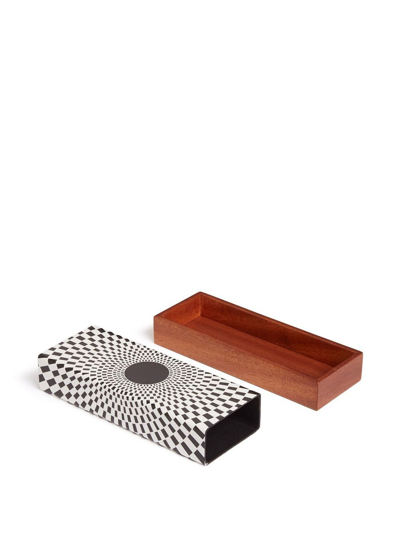 Fornasetti 4cmx20cmx7.5cm Egocentrismo Graphic-print Box In Weiss