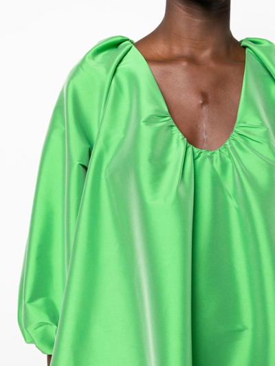 Shop Bernadette George V-neck Gown In Green