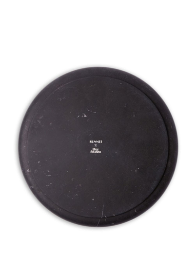 Bloc Studios X Sunnei Set Of Three Plates In Black