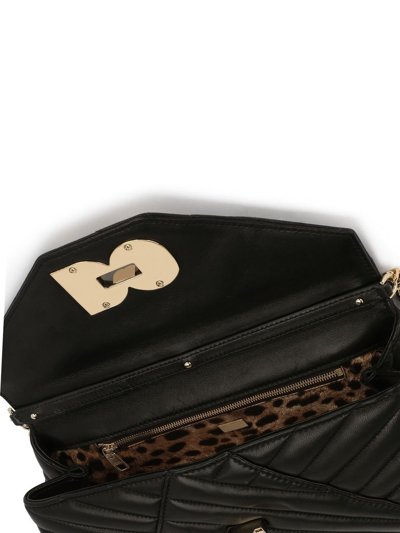 Shop Dolce & Gabbana Medium Lop Quilted Crossbody Bag In Black