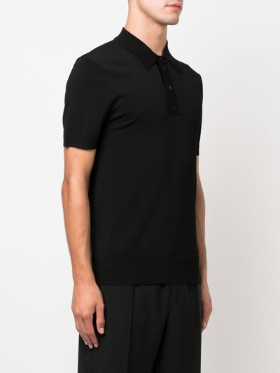 Shop Neil Barrett Short-sleeved Polo Shirt In Black