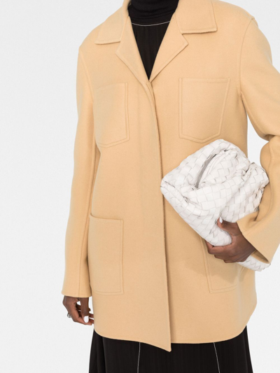 Shop Jil Sander Single-breasted Coat In Neutrals