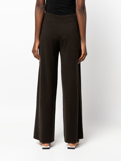 Shop Lisa Yang Sofi Wide-leg Cashmere Trousers In Braun