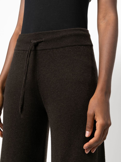 Shop Lisa Yang Sofi Wide-leg Cashmere Trousers In Braun