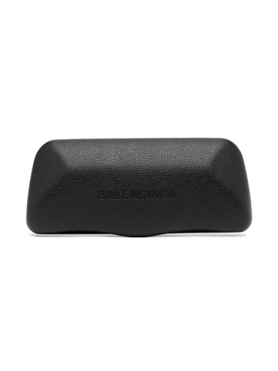 Balenciaga Geometric Pilot-frame Sunglasses In Schwarz