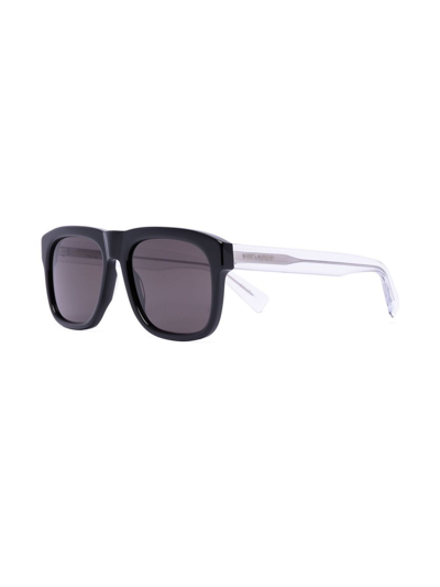 Shop Saint Laurent Sl 558 Classic Square-frame Sunglasses In Schwarz