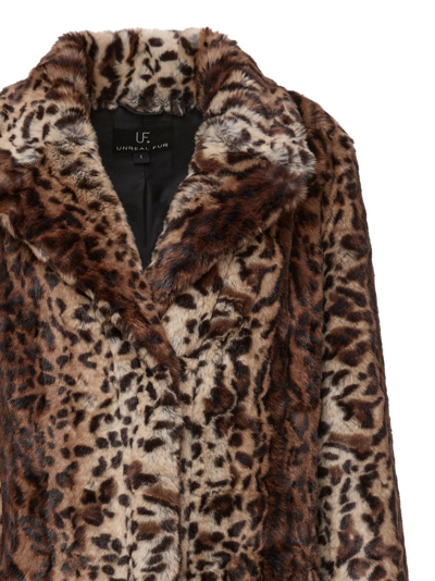 Shop Unreal Fur Alpha Faux-fur Animal Coat In Neutrals