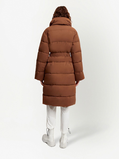 Shop Unreal Fur Duna Wrap Padded Coat In Brown