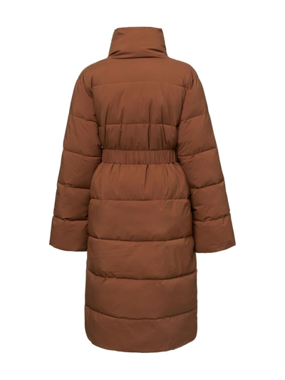 Shop Unreal Fur Duna Wrap Padded Coat In Brown