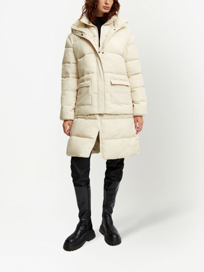 Shop Unreal Fur Enigma Padded Coat In White