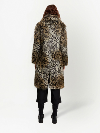 Shop Unreal Fur Keep Faux-fur Coat In Brown