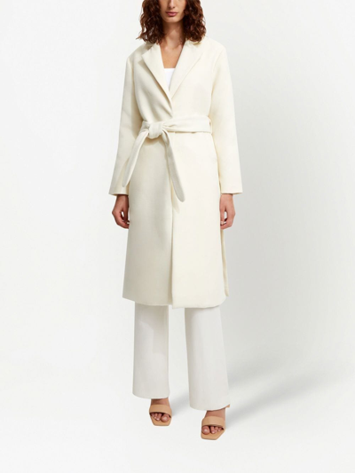 Shop Unreal Fur Love Affair Belted Wrap Coat In White
