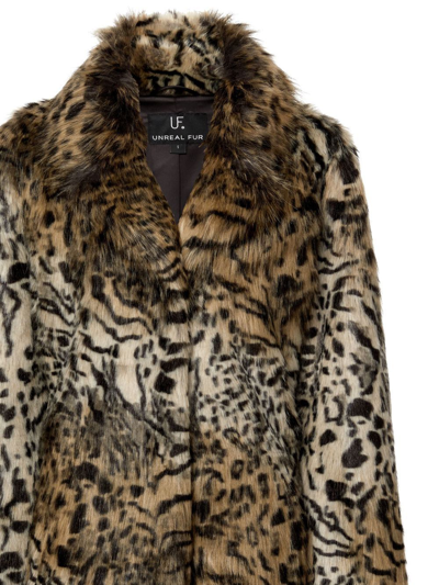 Shop Unreal Fur Keep Faux-fur Coat In Brown