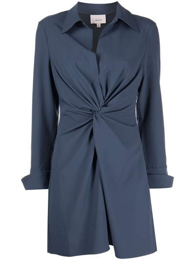 Shop Cinq À Sept Mckenna Twist-detail Dress In Blau