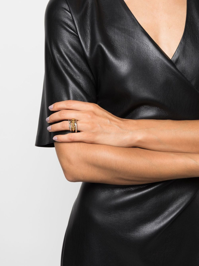 Vann Jewelry Three-layer Stack Ring In Silver
