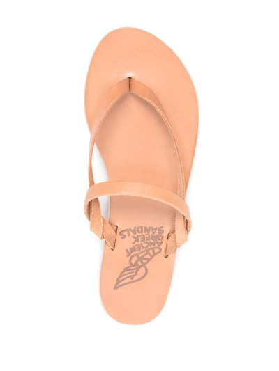 Shop Ancient Greek Sandals Mirsini Flip-flop Sandals In Neutrals