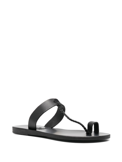 Ancient Greek Sandals Melpomeni Greek Sandals In Black
