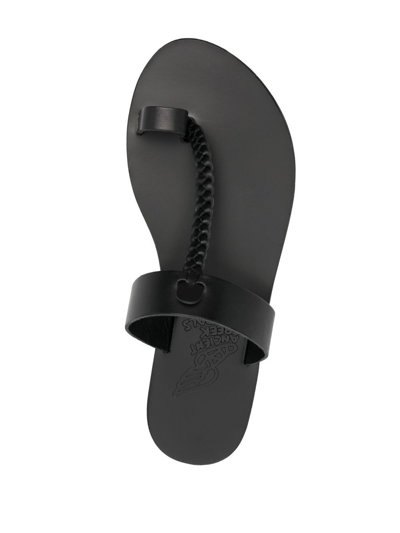 Ancient Greek Sandals Melpomeni Greek Sandals In Black
