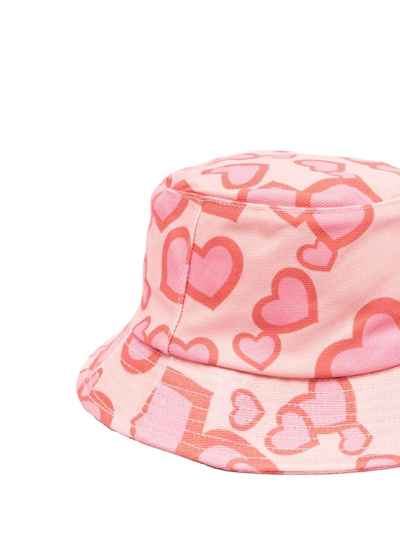 Shop Jw Anderson Run Hany Bucket Hat In Rosa