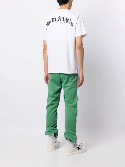 Palm Angels Teddy Bear Logo-print T-shirt In Weiss