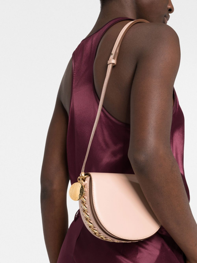 Stella Mccartney Small Frayme Flap Shoulder Bag In Pink