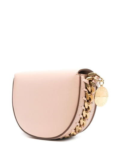 Stella Mccartney Small Frayme Flap Shoulder Bag In Pink