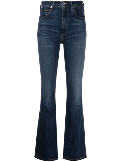 Shop Citizens Of Humanity Olivia High-rise Bootcut Jeans In Blau