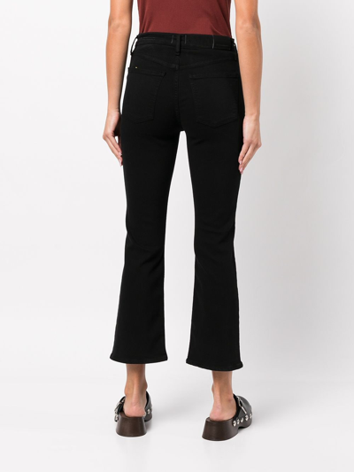 Shop Citizens Of Humanity Isola Cropped Bootcut Jeans In Schwarz