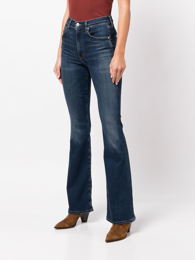 Shop Citizens Of Humanity Olivia High-rise Bootcut Jeans In Blau