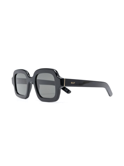 Retrosuperfuture Benz Rectangular Frame Sunglasses In Schwarz