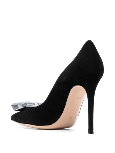 Gianvito Rossi Jaipur 105mm Suede Pumps In Black