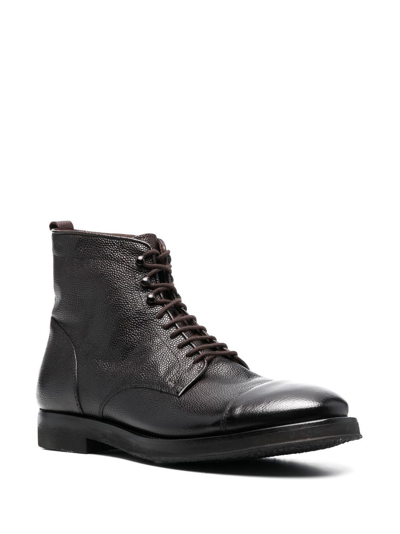 Shop Alberto Fasciani Lace-up Ankle Boots In Braun