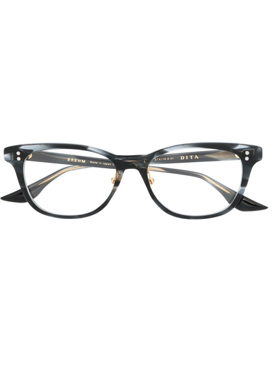 Shop Dita Eyewear Wayfarer-frame Optical Glasses In Schwarz