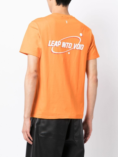 Shop Five Cm Leap Into Void Graphic T-shirt In Orange
