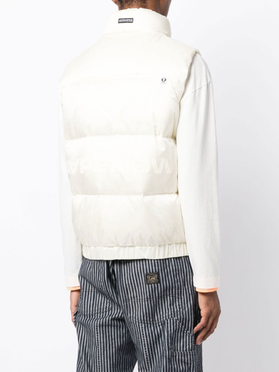 Aape By A Bathing Ape Logo-patch Padded Gilet In Nude