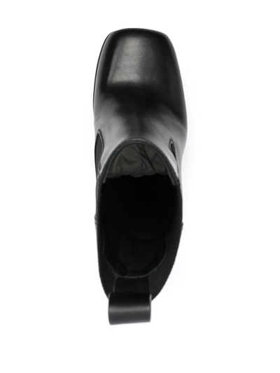 Shop Rick Owens 180mm Heeled Leather Boots In Schwarz