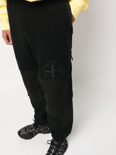 Shop Stone Island Patch-pocket Cargo Pants In Black